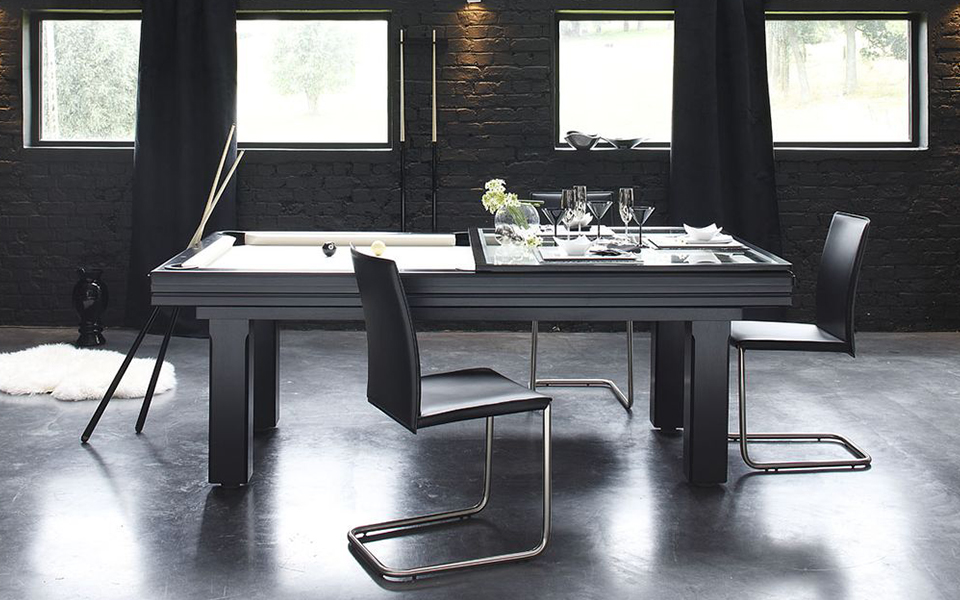 Mesa de billar convertible negra - Broadway - Billards Toulet
