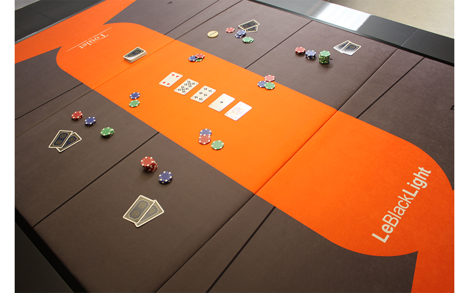 Plateau poker Blacklight - Billard table convertible