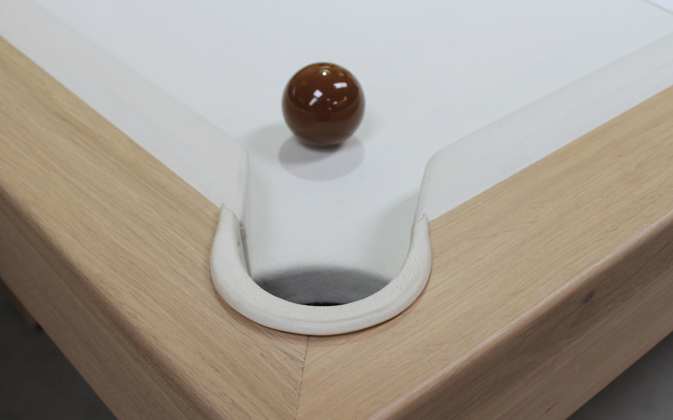billard personnalisé avec poches blanches - Billards Toulet