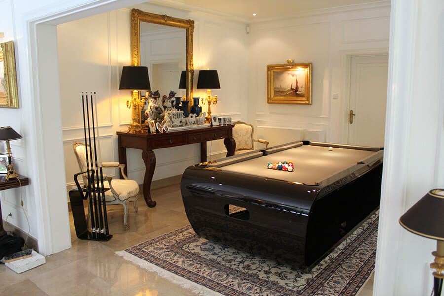 choix taille billard - Billard design Blacklight - Toulet
