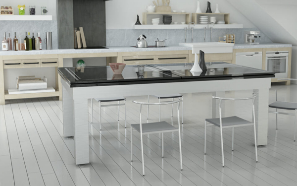 The billiard Le Lambert Table, the fusion between dining table and billiard.