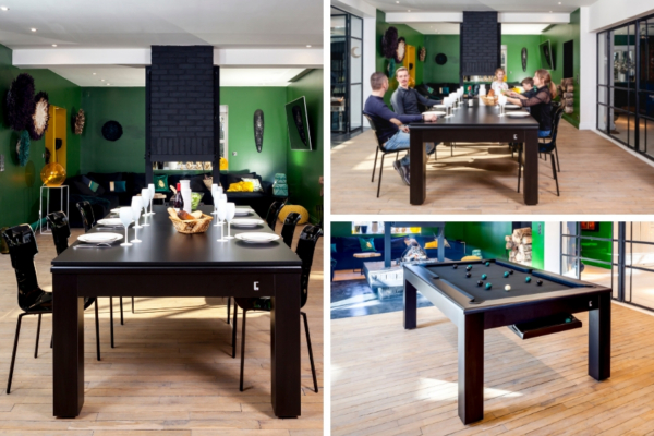 Le billard convertible en table
