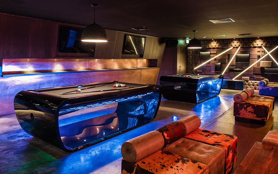 Succès Billard Blacklight lumineux noir et bleu Billards Toulet