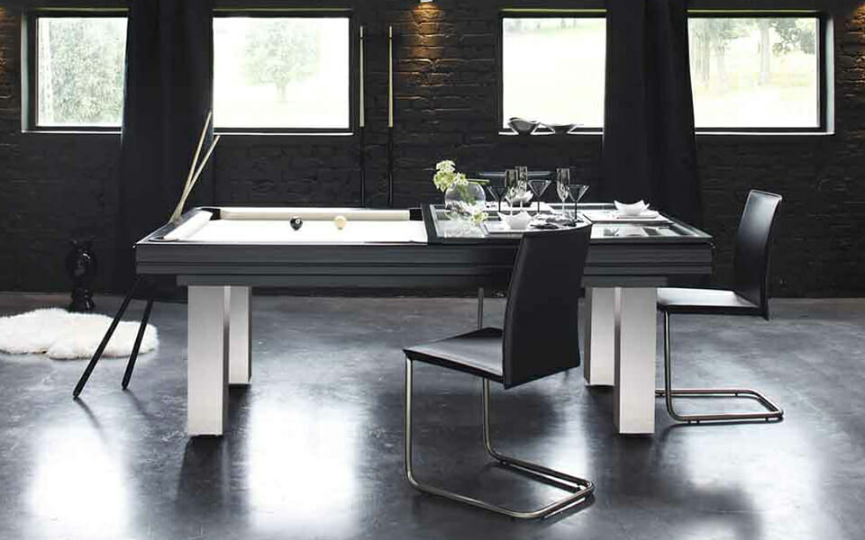 Billard loft billard contemporain billard table noir - billards Toulet