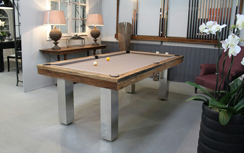 billard Megeve bois tapis beige billards toulet