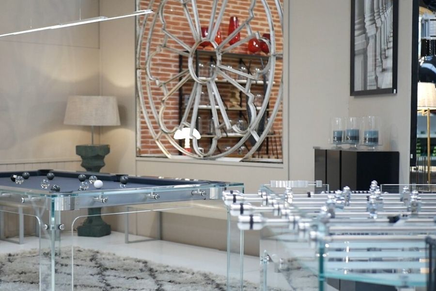 Foosball design in glass - Carat - Foosball by Toulet