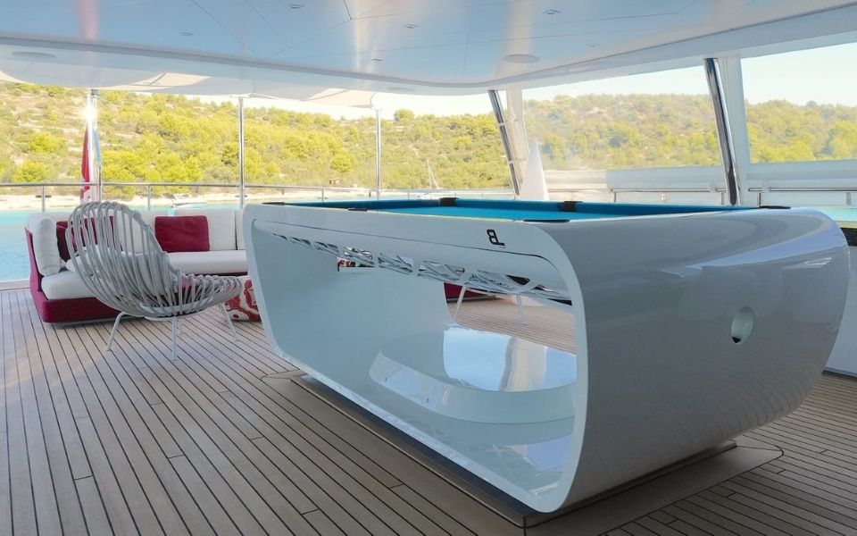 Yacht pool table luxury - Toulet