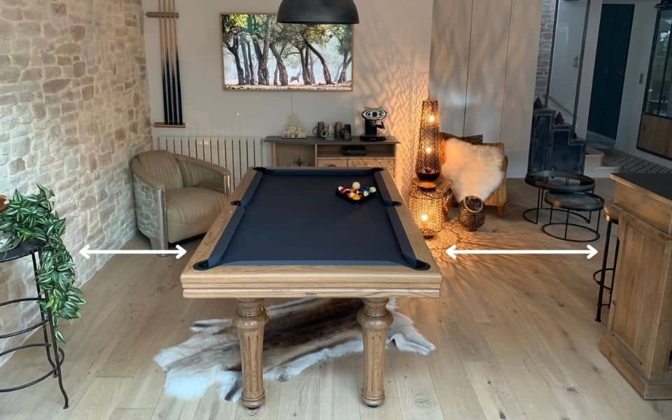 What place do you need to install a pool table ?