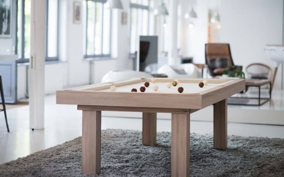 Table de billard convertible moderne Purity - bois massif - Billards Toulet