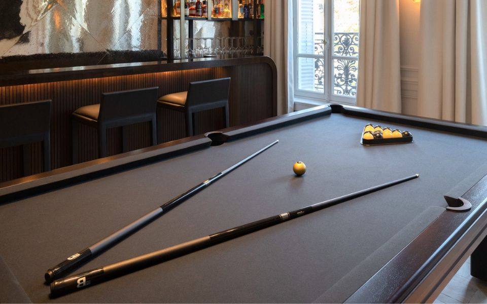 8 pool mesa de billar moderna negra - Broadway - Billards Toulet