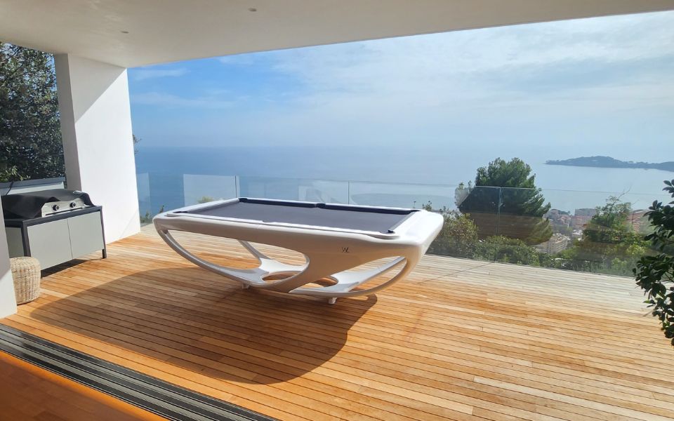outdoor pool table design terrace Whitelight Made in France - Billards Toulet