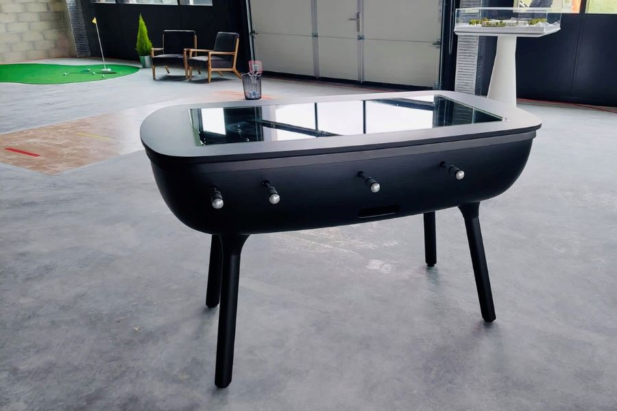 babyfoot table bureau plateau design noir The Pure - Babyfoot by Toulet