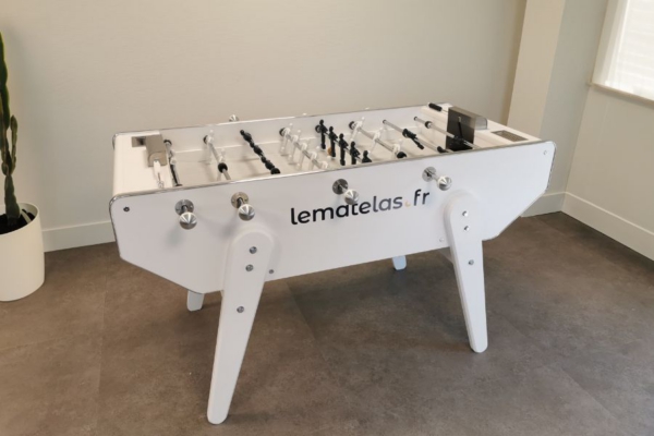 Foosball table, a fun way for companies to communicate.