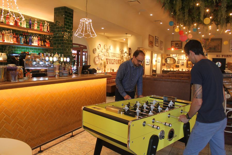 coin operated foosball table specialist - babyfoot by toulet