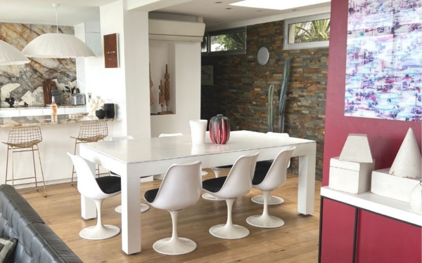 Current trends in billiard tables convertible into dining tables.