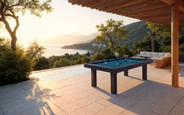 L’élégance du jeu en plein air avec le billard Bubbly Outdoor.