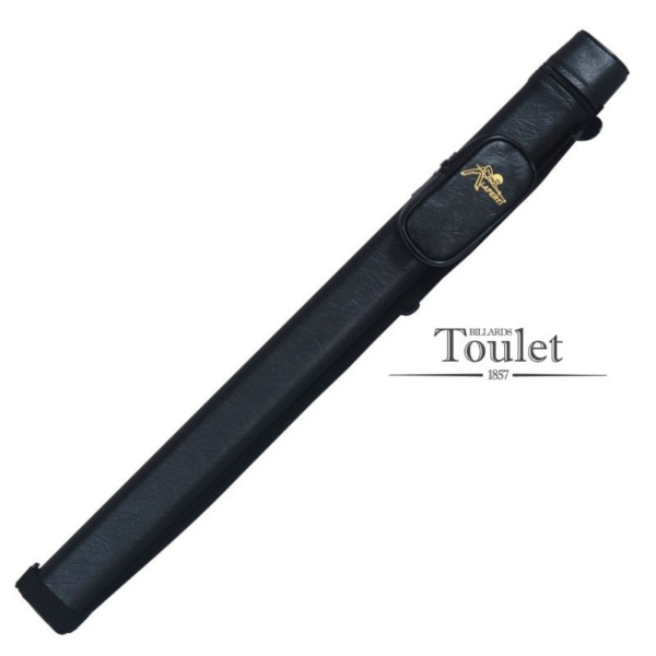 ETUI RIGIDE NOIR OVALE LAPERTI POUR QUEUE DE BILLARD 1/2