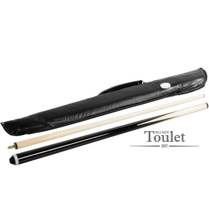 Etui souple noir pour transport et rangement queue de billard 1/2