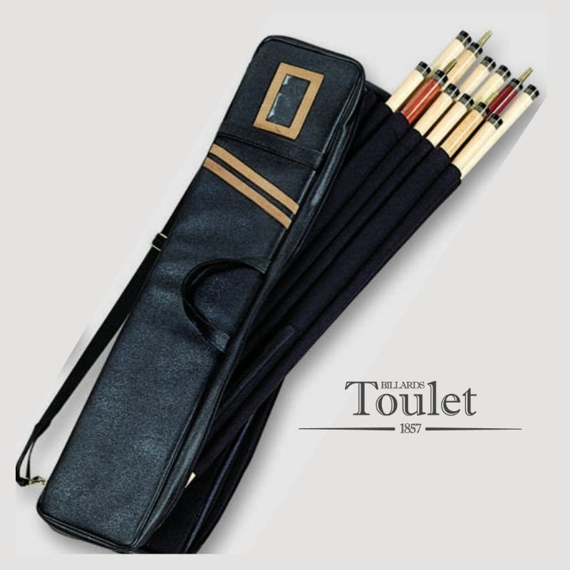 Etui souple noir luxe pour multi-queues 8 fûts 4 flèches