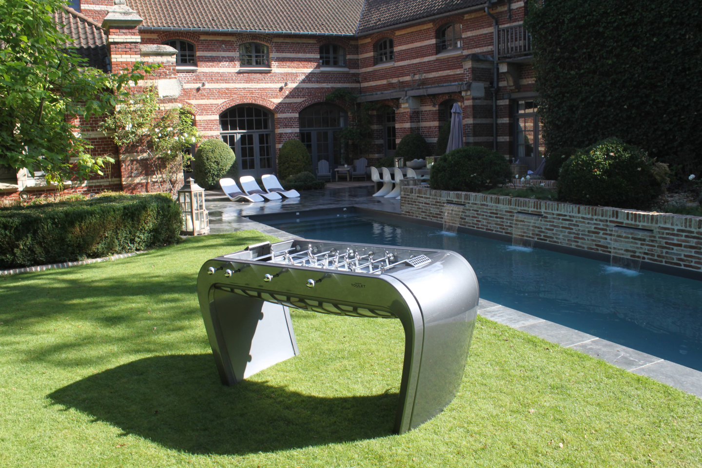 acheter babyfoot pour exterieur jardin terrasse luxe Blackball Toulet