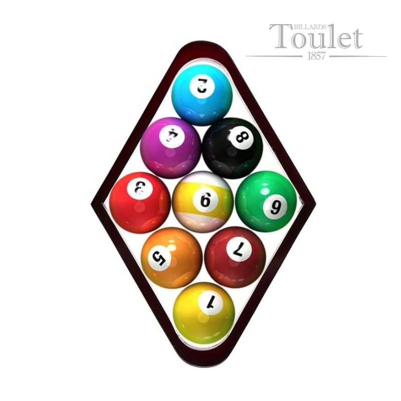 Losange de billard jeu de la 9 – Billes 57 mm
