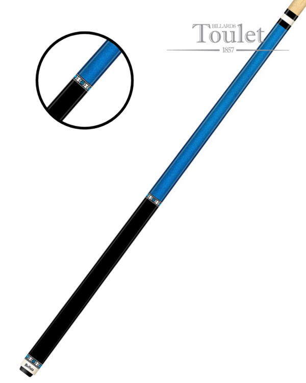 Queue de billard Rapsody bleue – 2 pièces – Français – Buffalo