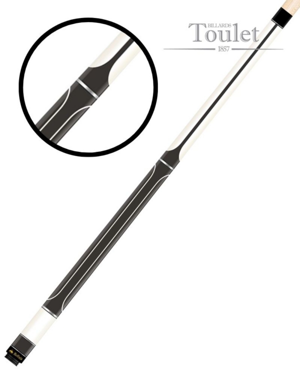 Queue de billard blanche Elan n°7 – Buffalo – 140 cm