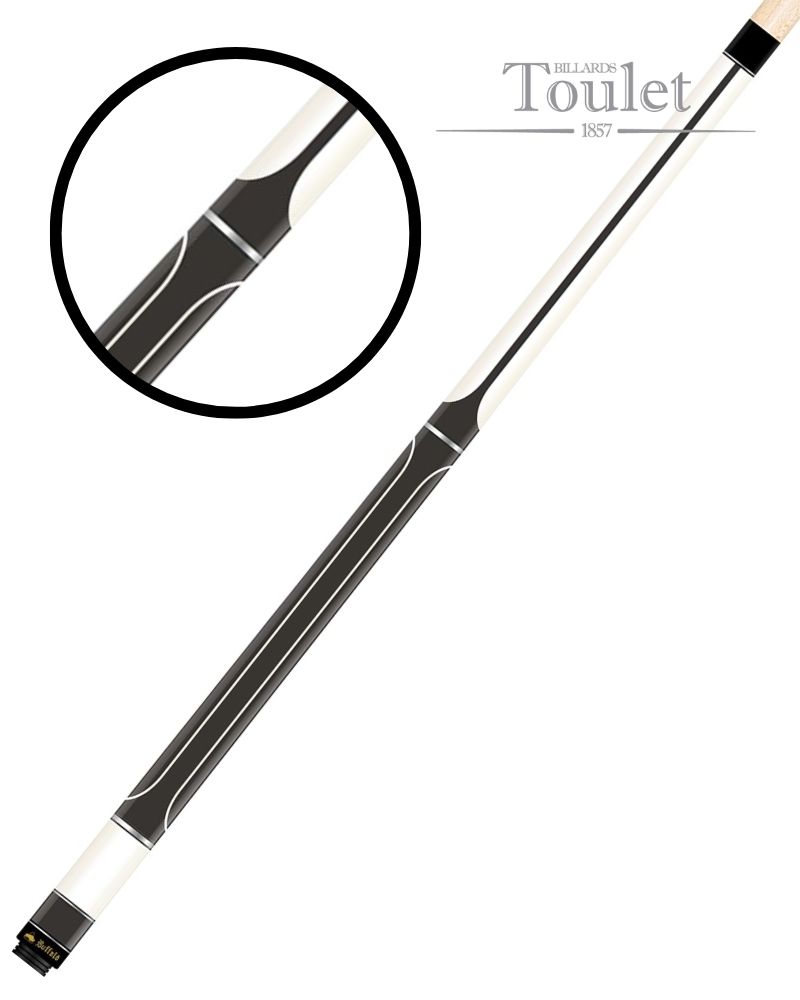Queue de billard blanche Elan n°7 – Buffalo – 140 cm