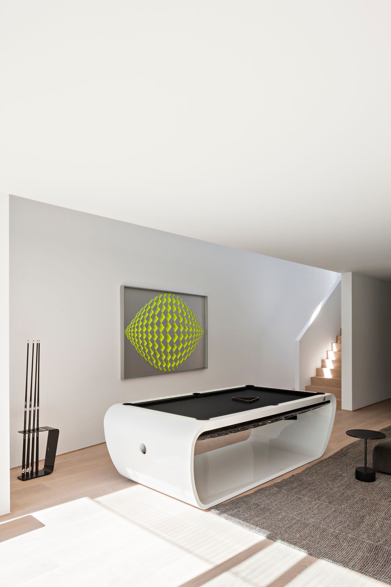 billard Blacklight design haut de gamme blanc luxe Maison Toulet