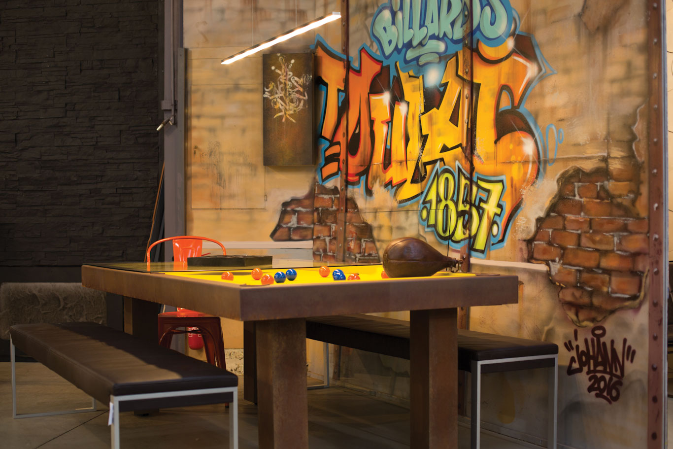 magasin showroom billard table de jeu haut de gamme Toulet