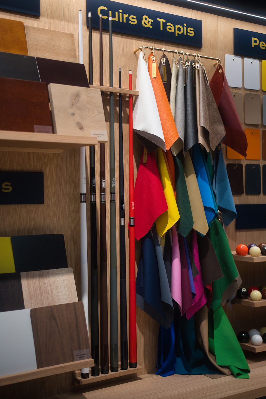 personnalisation billard Toulet sur mesure showroom France