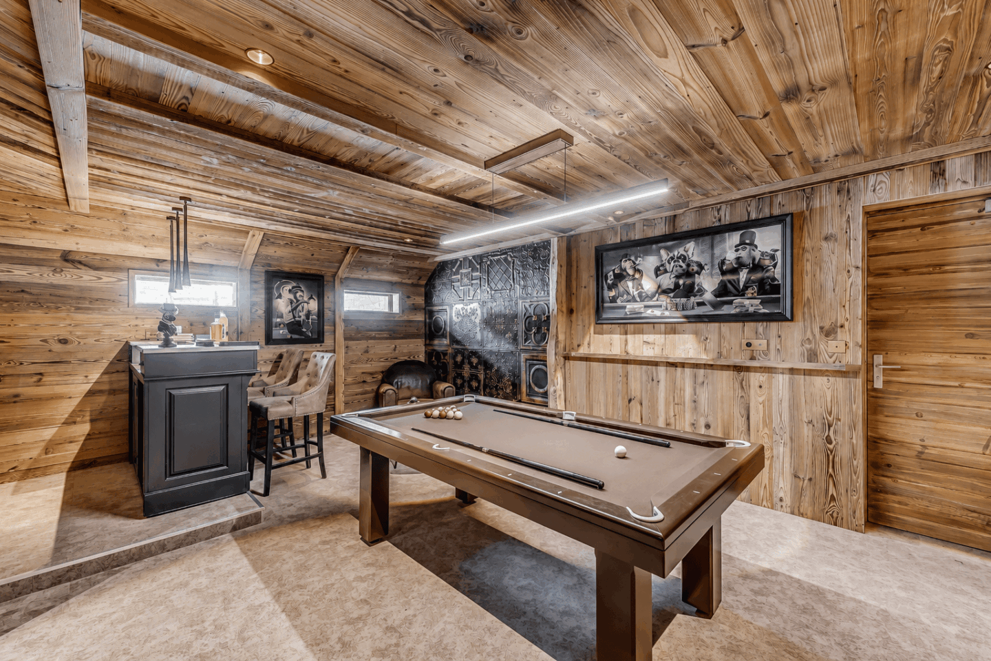 acheter table de billard marron bois Bubbly Maison Toulet