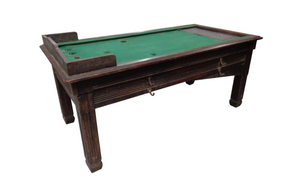 billard ancien russe petite taille bois restaure Billards Toulet