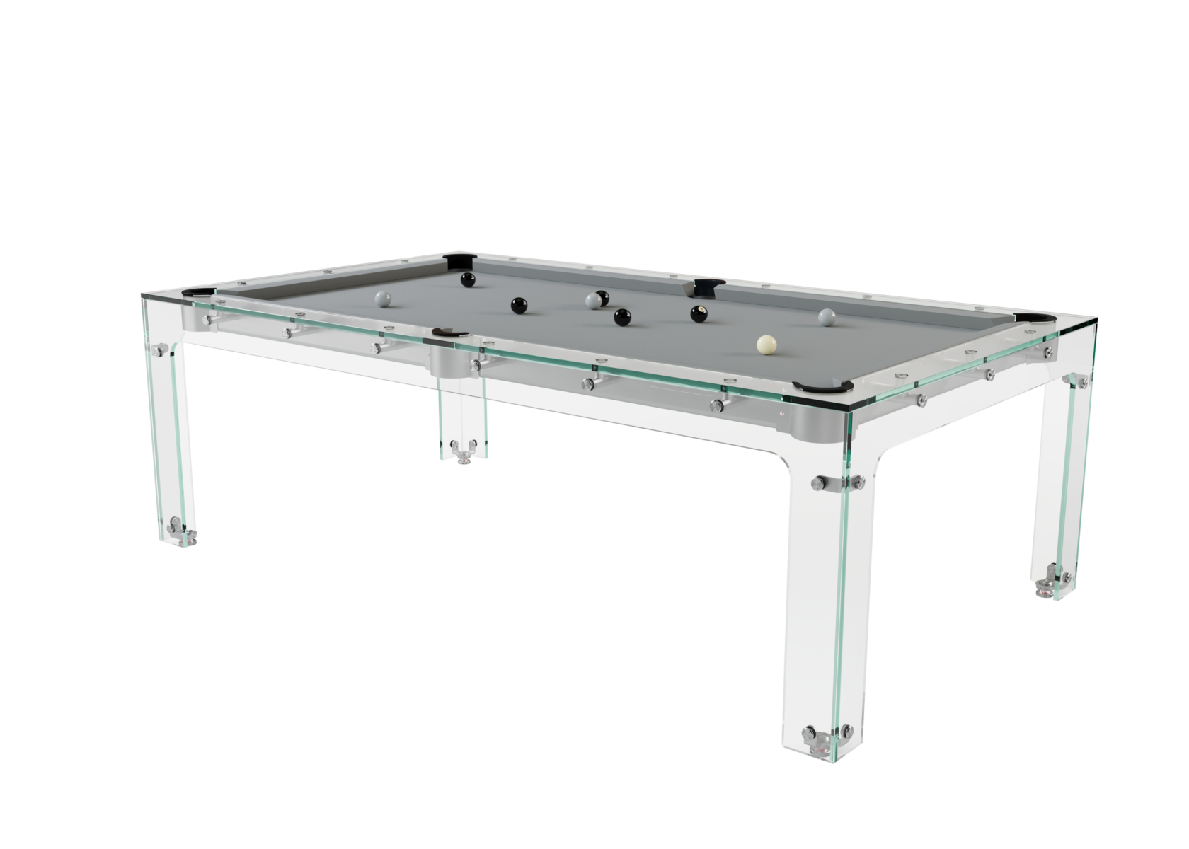 Billard Carat Light verre design luxe Toulet