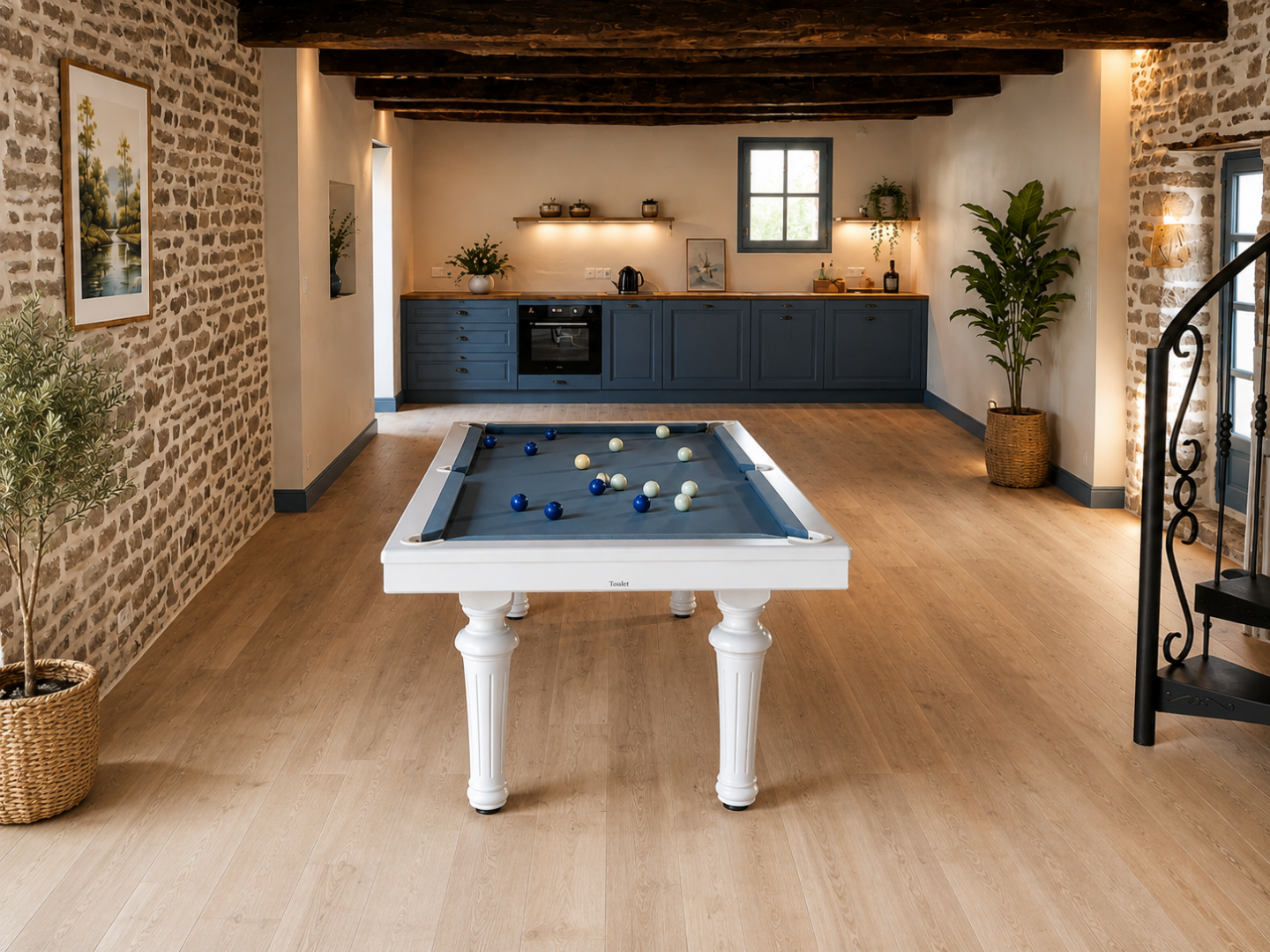 billard Excellence blanc classique personnalise Maison Toulet