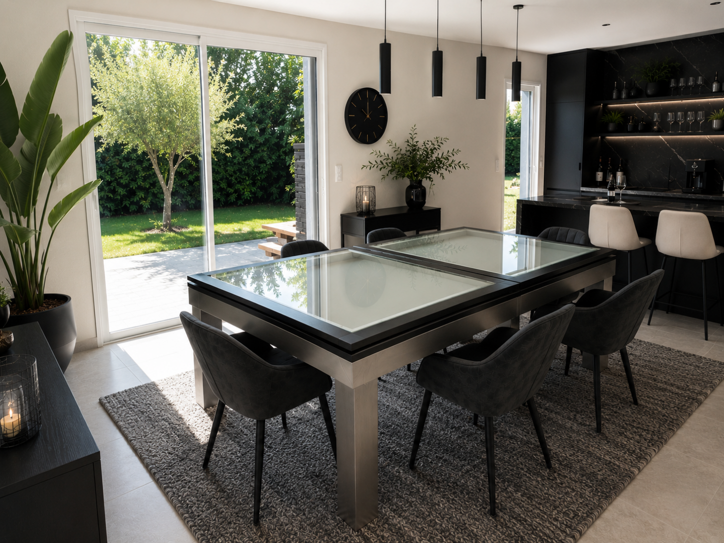 billard Lambert Table convertible table à manger design Toulet