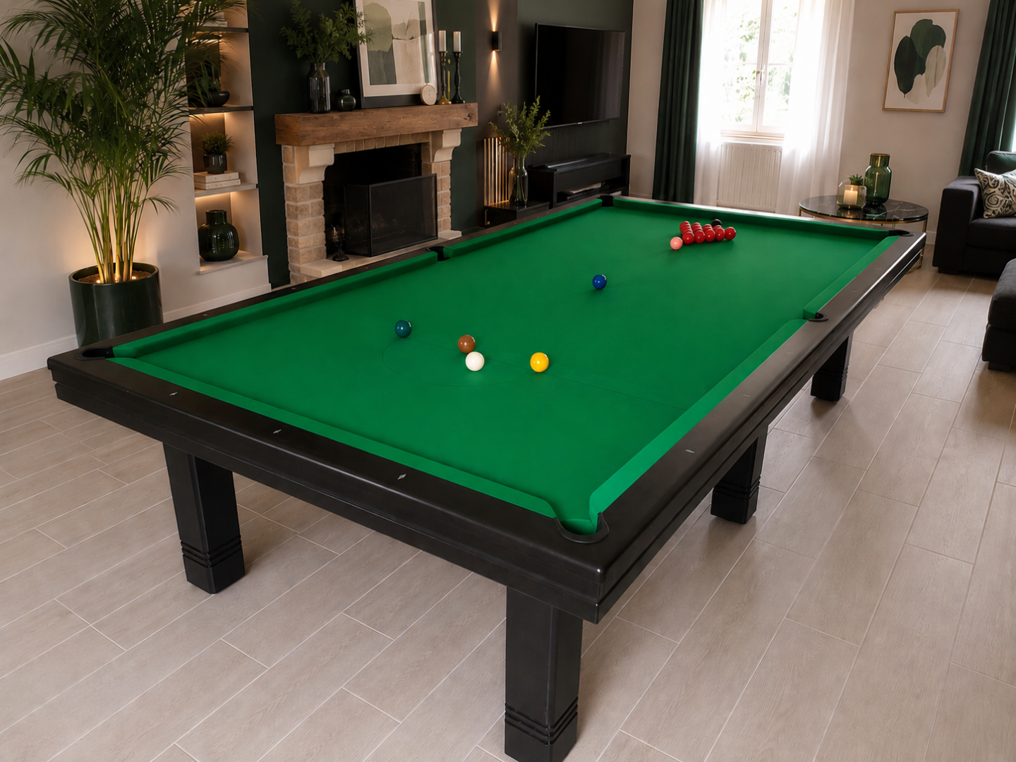 billard snooker moderne personnalisable tapis vert toulet