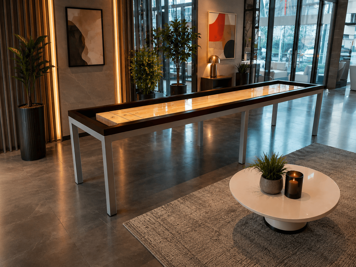 table de shuffleboard moderne Loft épurée Toulet
